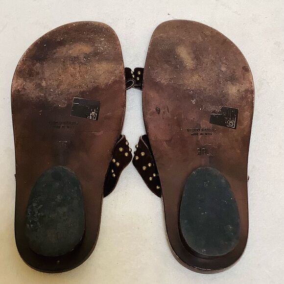 JEAN MICHEL CAZABAT RHINESTONE SANDALS - Picture 2 of 7